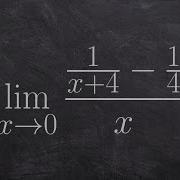 Learn How To Evaluate A Limit With A Function As A Complex Fraction