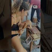 She Unlock Her Art Skill That She Never Found She Had In Wood Carving Workshop Hoi An
