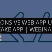 Responsive Web App Using Cake App PHP My SQL Webinar 1 Edureka