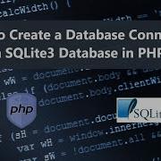Creating A Database Connection With SQLite3 Using PHP OOP Tutorial DEMO
