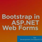 Bootstrap In ASP NET Web Forms Part1 Introduction To Bootstrap In Web Forms