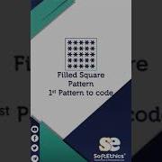First Pattern To Code Tricks Filled Square Learn To Code In Less Than A Minute Shorts