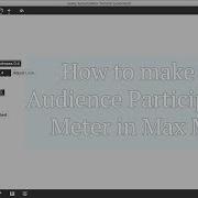 Как создать счетчик участия аудитории в Max MSP Учебное пособие по Leaky Accumulator