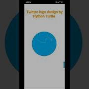 Twitter Logo Design By Python Turtle Shorts Youtubeshorts