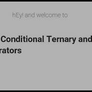 5 3 C Ternary And Comma Operator