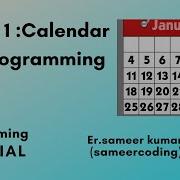 Calendar In C Programming Calendar Project In C Programming Sameercoding