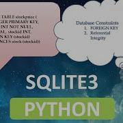 Python How To Use Sqlite3 Database Constraints Foreign Key To Have Referential Integrity Part6