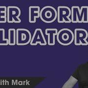 Best Javascript JQuery User Form Validator Code With Mark