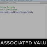 Enum Associated Values Swift In Sixty Seconds