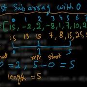 3 Largest Sub Array With 0 Sum Hashing Python GFG Must Do Coding Interview Questions