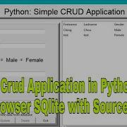 Simple Crud Application In Python Using DB Browser SQlite With Source Code