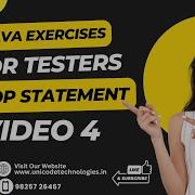 Java Exercises For Testers Loop Statements Part 4