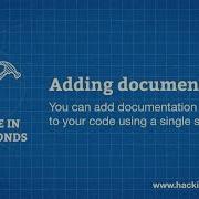 Xcode In 20 Seconds Adding Documentation