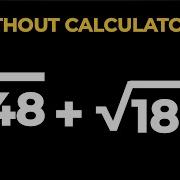 Finding Square Root Without Calculator