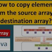 How To Copy Elements From The Source Array To Destination Array Java Array ArrayCopy