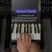 Giorno S Theme Easy Piano Tutorial Piano Jojo Tutorial