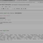 24 Python NLTK Tokenization