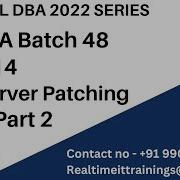 Sql DBA Batch 48 Class 14 SQL Server 2022 Patching Part 2 Contact 9902590140