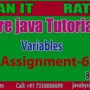 Core Java Tutorials Variables Assignment 6 By Ratan Sir