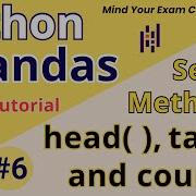 L6 Pandas Series Methods Head Tail Count Python Pandas Library Coding Tutorial Hindi