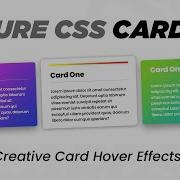 Pure CSS Card Hover Effects Html CSS Cards