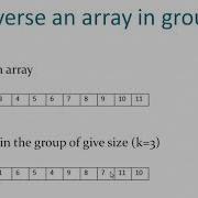 Programming Interview Question 2 Reverse Of Array In Groups