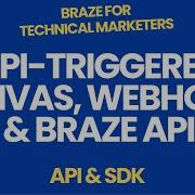 API Triggered Canvas Webhook Braze API