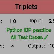 Triplets Python IDP Solutions Pythagorean Triples Telugu CCBP Nxtwave Python Problems RajPythonTech