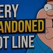 Abandoned Plot Lines In Family Guy
