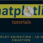 Matplotlib Plotting Tutorials 042 Plot Animation 1D Heat Equation