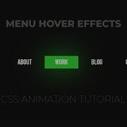 Awesome CSS Menu Hover Effects CSS Animation Tutorial