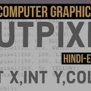 Putpixel In C Putpixel Function Put Pixel Putpixel In Hindi Putpixel Function In Hindi