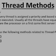 Multithreading Methods Getpriority Setpriority Getpriority And Setpriority Methods In Java