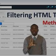 Filtering HTML Table Data Using JavaScript And Thymeleaf And Spring Boot Method 2 Step By Step