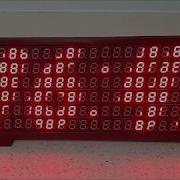 7 Segment Display Array Clock