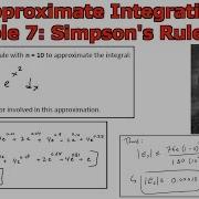 Approximate Integration Example 7 Simpson S Rule Accuracy