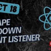 73 Implement Escape Keydown Event Listener In The BooksDB React App React18