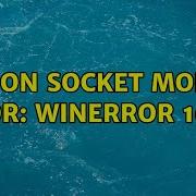 Python Socket Module Error WinError 10057