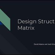 Student Power Lesson Design Structure Matrix
