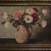 Rustic Floral Still Life Antique Vase Vintage Oil Painting Gold Framed Art Screensaver For TV