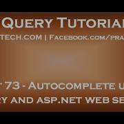 Autocomplete Textbox Using Jquery And Asp Net Web Service