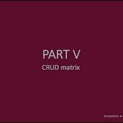 04a 5 CRUD Matrix