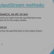 71 FilterOutputStream Class