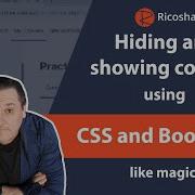 HIDING And SHOWING Content Using CSS And Bootstrap