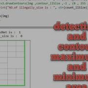 Detect And Contour Maximum And Minimum Area Rectangle