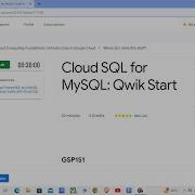 Cloud SQL For MySQL Qwik Start