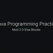 Java Practice Examples Module 2 3 Else Condition Blocks
