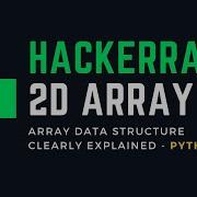 HackerRank 2D Array Clearly Explained Python