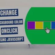 Change Background Color On Click Using JavaScript