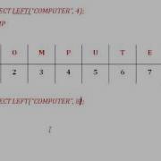 CBSE CLASS XII Mysql String Functions Left Right Part 2 Explanation
